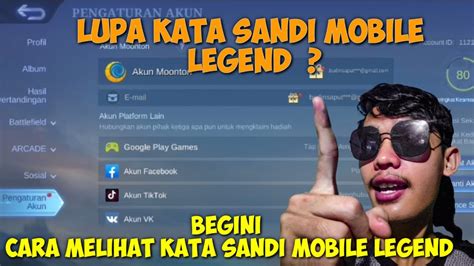 Lupa Kata Sandi Mobile Legend